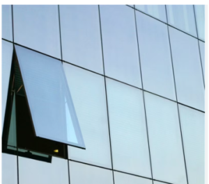 Aluminium curtain wall façade